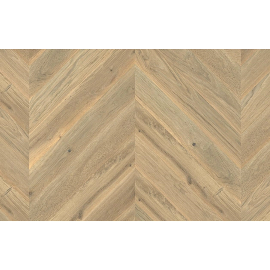 Jawor-Parkiet FertigDeska Chevron Jodełka Francuska Dąb Color Avorio Classic Olejowosk, Szczotka, Faza V4